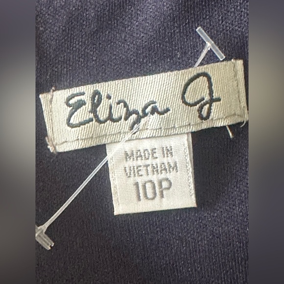 ELIZA J Navy Blue Sheath Dress Size 10P - Picture 5 of 6